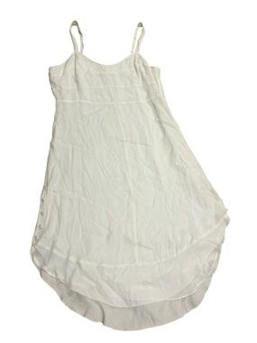 GF Collection White Slip Dress High-Low Empire Waist Size Large